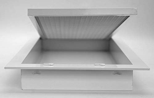 24" x 20" Cube Core Eggcrate Return Air Filter Grille for 1" Filter - Aluminum - White [Outer Dimensions: 26.5" x 22.5]