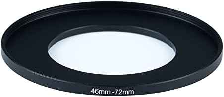 46mm to 72mm Step-Up Ring Filter Adapter for All Brands UV ND CPL Metal Ring Step-Up Rings Adapter Filter (46mm-72mm)