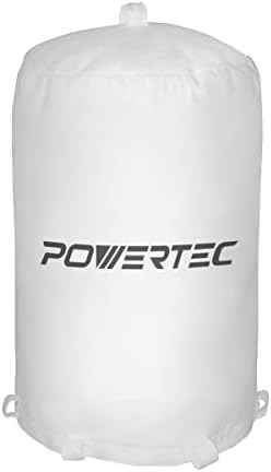 POWERTEC 70333 Dust Collector Bag, 21" x 31", 1 Micron Filter, For JET, Grizzly, Shop Fox, Wen, Harbor Freight, and POWERTEC DC-1512