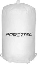 POWERTEC 70333 Dust Collector Bag, 21" x 31", 1 Micron Filter, For JET, Grizzly, Shop Fox, Wen, Harbor Freight, and POWERTEC DC-1512