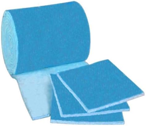 10 Feet of Blue and White Air Filter Media Roll, MERV6 Polyester Media - Image 2