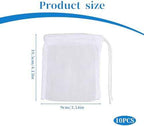 QfwdfcTrenz 10PCS Aquarium Filter Media Bags for Activated Carbon, 4" X 3.5" Mesh Filter Bags for Aquarium, Carbon Filters Bag for Aquariums, High Flow Aquariums Mesh Media Filters Bag