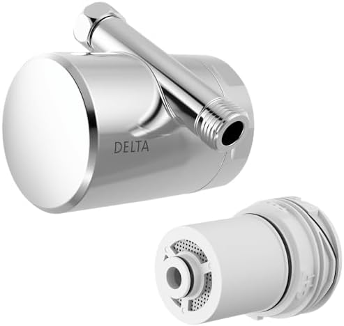 Delta Clarifi Standard Shower Filter Attachment Chrome with Additional Filter Cartridge, Chrome