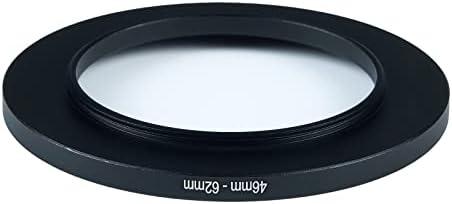 46mm to 62mm Step-Up Ring Filter Adapter for All Brands UV ND CPL Metal Ring Step-Up Rings Adapter Filter (46mm-62mm) - Field & Pure