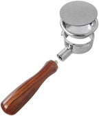 58mm bottomless portafilter with 3 Ears Compatible for CASABREWS/Gevi 58mm Espresso Machines | with Stainless Steel Filter Basket and Wooden Handle