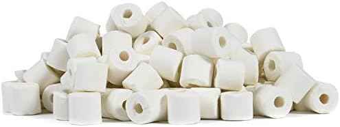 JIH Aquarium Bio Ceramic Rings Filter Media for Pond Fish Tank, 4 LBS
