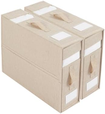 Linen Closet Organizers and Storage for Bedding Thin Blanket, Folding