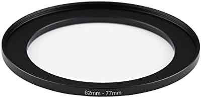 62mm to 77mm Step Up Ring Filter Adapter Applicable to All Brands of UV ND CPL Filter (62mm-77mm)