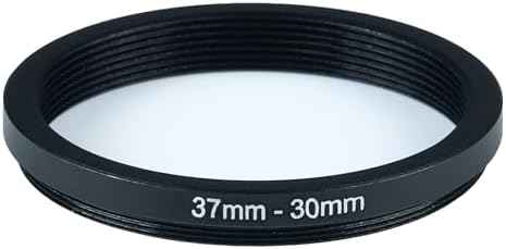 37mm to 30mm Step Down Ring Filter Adapter Metal Ring Step Down Rings Adapter Filter Compatible with All 30mm UV,CPL,ND,Lens Hood,Threaded Lens ect (37mm to 30mm)