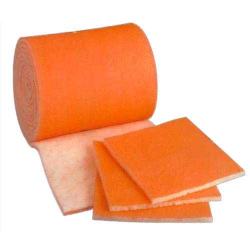 MERV 8 Tackified Polyester Filter Media Orange/White by AirstarFilters
