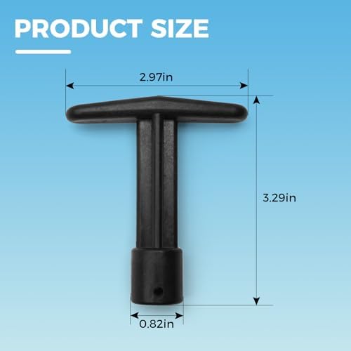 273089 Pool Filter Valve Shaft Handle for Pentair Pool Backwash Valve, 2 Inch Plastic Piston Shaft Handle for Pool and Spa Multiport Push and Pull Valve 261047 261165, 2 Pack