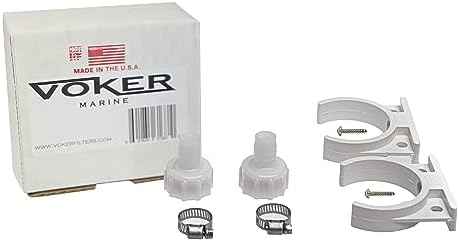Voker Filter New Filter Installation Hardware Kit (only) - 5/8" Hose ID - Made in the USA