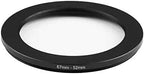 67mm to 52mm Step Down Ring Filter Adapter Applicable to All Brands of UV ND CPL Filter (67mm-52mm)
