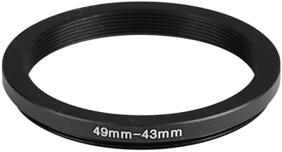 49-43mm Step-Down Ring Adapter, 49mm to 43mm Step Down Filter Ring for 49mm Lens Install 43mm ND CPL UV Camera Lens Filter(49mm-43mm) - Field & Pure