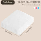 Nail Dust Collector Filter Paper Dust Collector Nail Tech For Salon Supplies