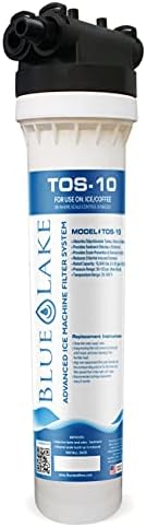 Ice Maker Filter - Inline Water Filter Kit & Cartridge KTOS-10 - Filter for Icemaker and Coffee Maker - Ice Machine Water Filter Purifier - Commercial Filtration and Purification System - by Blue Lake - Field & Pure