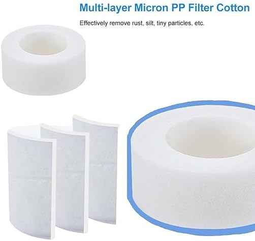 5 Pcs Sink Water Faucet Filter Cartridge Replacements,Sink Water Filter Faucet Water Filter, Removes Chlorine Fluoride Heavy Metals,Soften Hard Water