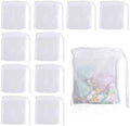 QfwdfcTrenz 10PCS Aquarium Filter Media Bags for Activated Carbon, 4" X 3.5" Mesh Filter Bags for Aquarium, Carbon Filters Bag for Aquariums, High Flow Aquariums Mesh Media Filters Bag