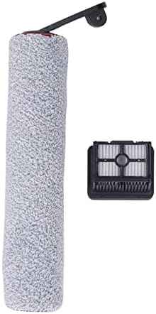 Replacement Brush Roller and Vacuum Filter Compatible with H12 PRO,Cordless Floor Washer Filter Cartridge Brush Roller Set,1 Filter Cartridge and 1 Brush Roller Cordless Wet Dry Vacuum Accessories