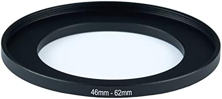 46mm to 62mm Step-Up Ring Filter Adapter for All Brands UV ND CPL Metal Ring Step-Up Rings Adapter Filter (46mm-62mm) - Field & Pure