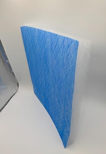 Paint Booth Exhaust Fiberglass Filter, Blue/White Paint Arrestor for