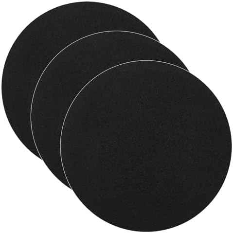 7.25inch Charcoal Filters for Compost Bucket, 3 Pack Compost Filter for Countertop Bin Pail, Activated Carbon Replacement Filters for Kitchen Compost Bins, Home Bucket Compost Bin Refill, Round