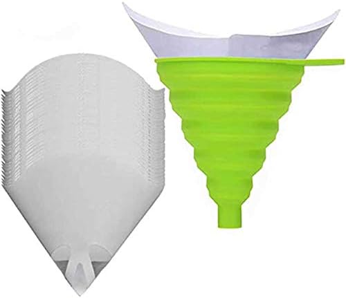 200PCS Paper Paint Strainers with 100 m Filter Tips and 1 PCS Stretch