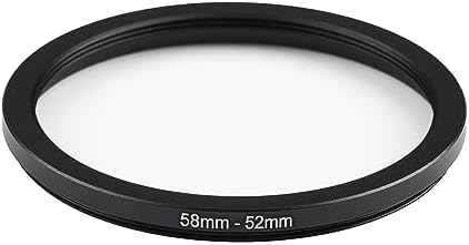58mm to 52mm Step-Down Ring Filter Adapter,for All Brands UV ND CPL, Metal Ring Step-Down Rings Adapter Filter (58mm-52mm)