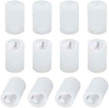 OLYCRAFT 12Pcs Clear Silicone Anti-Collision Corner Drawer Bumpers Cabinet Handle Protection Covers Corner Protector Round Silicone Cabinet Handle Guards for Shoe Vanity Drawer Kitchen - 0.7 inch