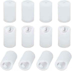 OLYCRAFT 12Pcs Clear Silicone Anti-Collision Corner Drawer Bumpers Cabinet Handle Protection Covers Corner Protector Round Silicone Cabinet Handle Guards for Shoe Vanity Drawer Kitchen - 0.7 inch