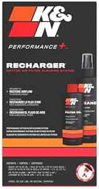 K&N Air Filter Cleaning Kit: Squeeze Bottle Filter Cleaner and Red Oil Kit; Restores Engine Air Filter Performance; Service Kit-99-5050