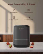 4L Electric Composter for Kitchen, Smart Countertop Compost Bin