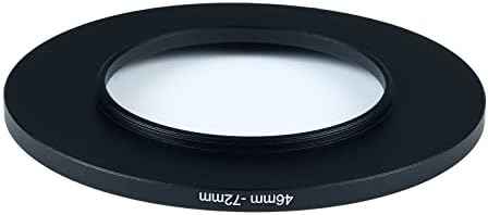46mm to 72mm Step-Up Ring Filter Adapter for All Brands UV ND CPL Metal Ring Step-Up Rings Adapter Filter (46mm-72mm)