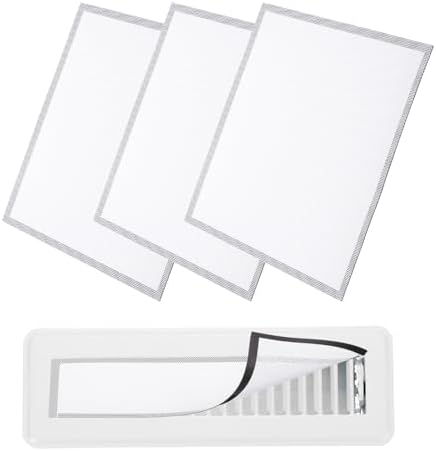 YOKIVE 4 Pcs Magnetic Floor Vent Covers, Floor Register Cover PVC Mesh