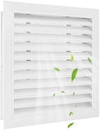 12"x12"Aluminum Gable Vent - Shed Vents with Screen,Vent Opening: 10"