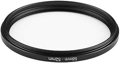 58mm to 52mm Step-Down Ring Filter Adapter,for All Brands UV ND CPL, Metal Ring Step-Down Rings Adapter Filter (58mm-52mm)