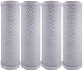 American Water Solutions 4-Pack Replacement GE GXWH04F Activated Carbon Block Filter - Universal 10 inch Filter for GE HOUSEHOLD PRE-FILTRATION SYSTEM