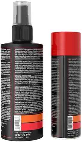 K&N Air Filter Cleaning Kit: Squeeze Bottle Filter Cleaner and Red Oil Kit; Restores Engine Air Filter Performance; Service Kit-99-5050