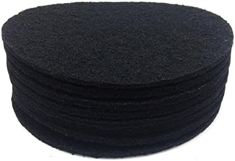 Becozofu 7.25 inch Kitchen Compost Bin Charcoal Filter Replacements, Compost Pail Replacement Carbon Filters, Round, Activated Charcoal, Set of 8 - Field & Pure