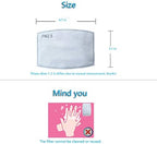 100 PCS PM2.5 Activated Carbon Face Mask Filter for Adults