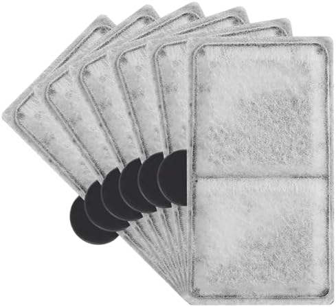 6PCS Filter Cartridges Compatible with Top Fin, EF-S, BF5, BETTAFLO, PF10 3.7x2.1 Inch Replacement Filter for Aquarium Fish Tank Water Filtration - Field & Pure