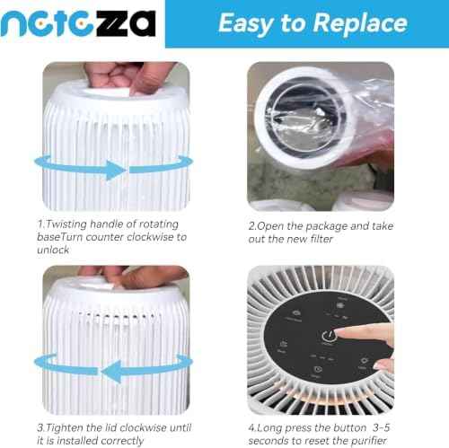 Netezza 2 Pack H7126 Filter Compatible with Govee Mini Air Purifier
