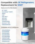 Waterdrop WD-F13 Refrigerator Water Filter Replacement for GE® MWF®, 3 Pack