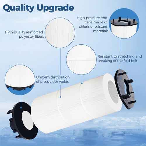 27002-0300S Pool Fliter Compatible with sta-rite PLM300 and System 2 Pool and Spa Cartridge Filter Modular Media, Replacement for sta-rite 27002-0300S DE Pool and Spa Filter,300 sq.ft