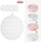 SProR Nail Dust Collector Replacement Filter, 4 Pack Reusable Dust Filter for MelodySusie Hpro/SProR Nail Dust Collector, Compatible Fine Filter for Efficient Nail Dust Collection