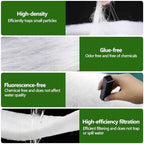 Aquarium Filter Floss 12 * 72 Inches,Dual Density Aquarium Filter Pad,Pond Filter Pad,Filter Media for Crystal Clear Water,Safe for Fish/Reef/Turtles