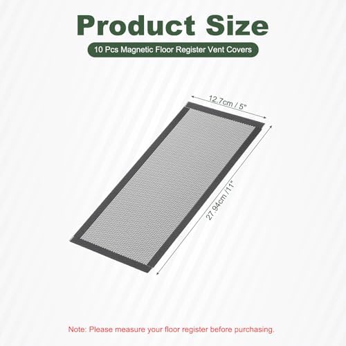 YOKIVE 10 Pcs Magnetic Floor Vent Covers, Floor Register Cover PVC