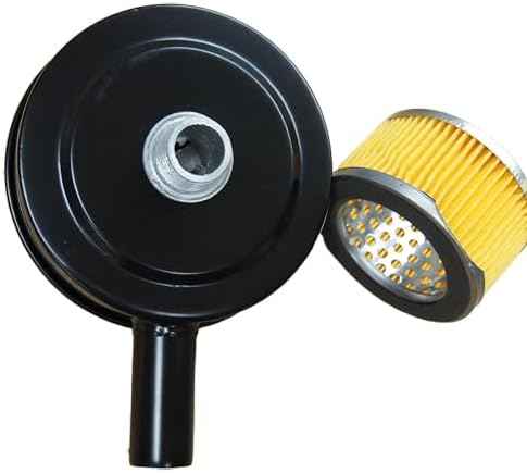5" Air Compressor Intake Filter Silencer - 3/4" MPT Thread, Replaceable Paper Cartridge, Heavy-Duty Metal Housing (MAF004) - Reduce Noise & Protect Compressor from Dust