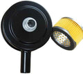 5" Air Compressor Intake Filter Silencer - 3/4" MPT Thread, Replaceable Paper Cartridge, Heavy-Duty Metal Housing (MAF004) - Reduce Noise & Protect Compressor from Dust