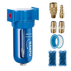 NANPU Zinc Alloy Desiccant Dryer, Compressed Air in Line Filter, Moisture Water by NANPU